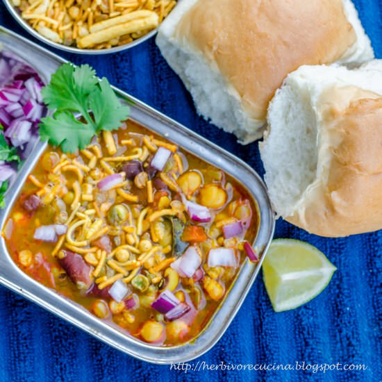 Misal Pav - Recipe photo by Herbivore Cucina