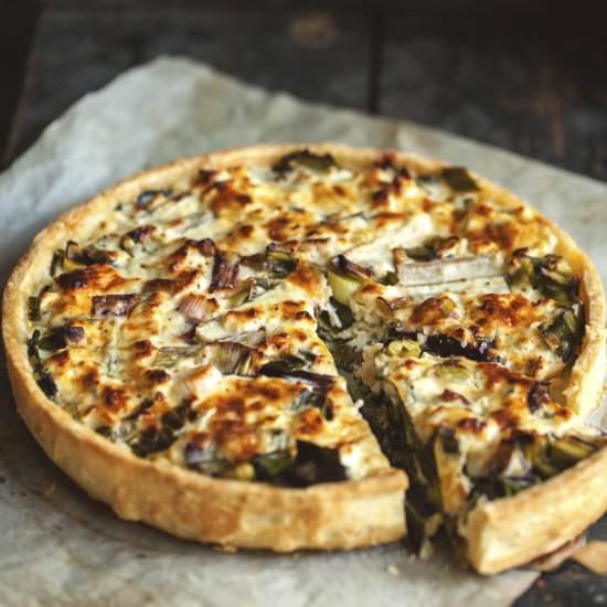 Soft Cheese and Vegetable Tart - Recipe photo by jernejkitchen