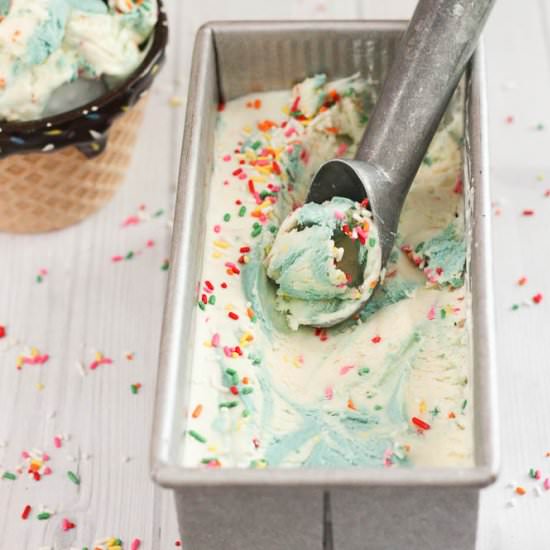 No Churn GF Birthday Cake Ice Cream - Recipe photo by flippindelicious