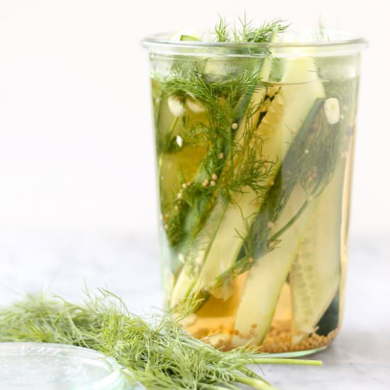 Easy Crisp Fridge Dill Pickles - Recipe photo by perpetuallyhungry