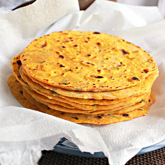 Pumpkin Parathas ( Flat Breads ) - Recipe photo by Aromatic Cooking