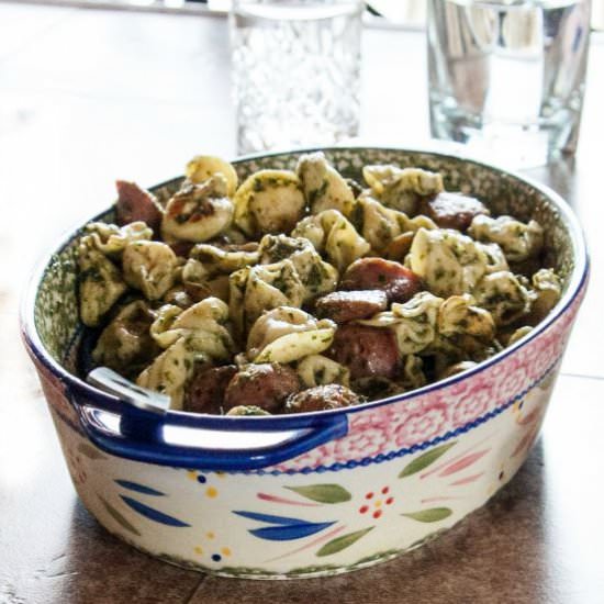 Tortellini and Chicken Sausage - Recipe photo by Sweetphi
