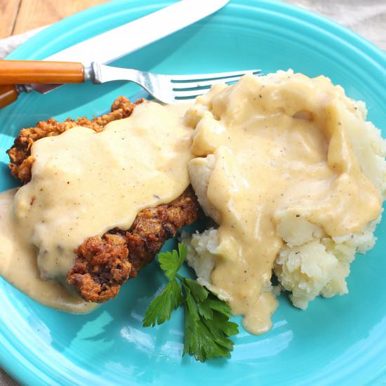 Chicken Fried Steak - Recipe photo by PalatablePastime
