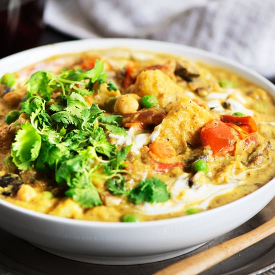 Potato Eggplant Kurma (Korma) - Recipe photo by CuriousNut