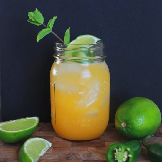 Jalapeño Mango Rum Cocktail - Recipe photo by beckhamandbelle
