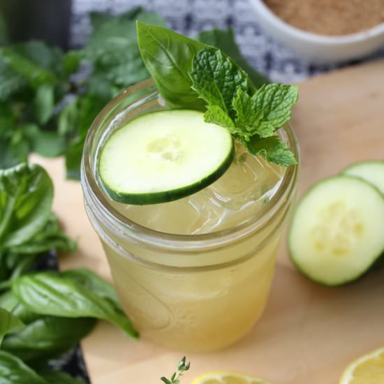 Moonshine Herb Cucumber Smash - Recipe photo by chasetheflavors