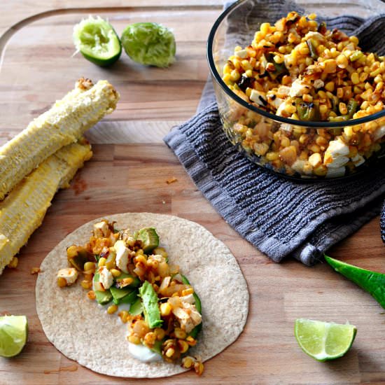 Charred Corn and Pepper Tacos - Recipe photo by mysecondbreakfast