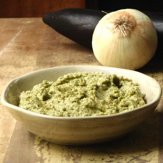 Chunky Mediterranean Eggplant Dip - Recipe photo by jbaat