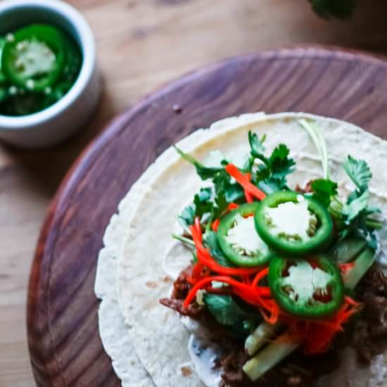 Bahn Mi Tacos - Recipe photo by feelgoodfoodblog
