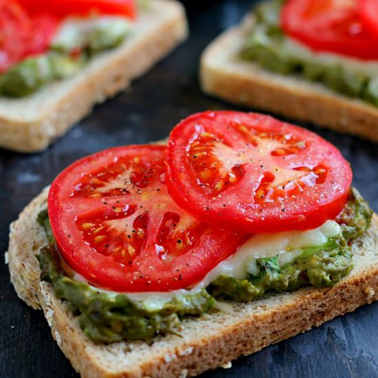 Cheesy Guacamole Toast - Recipe photo by pumpkinnspice