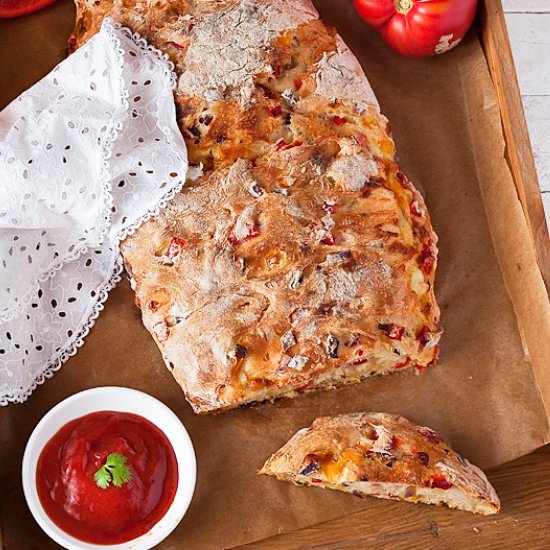Pizza bread - Recipe photo by wwwilovebakepl
