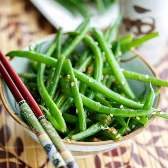 Sesame Ginger Haricot Verts - Recipe photo by Carries Experimental Kitchen