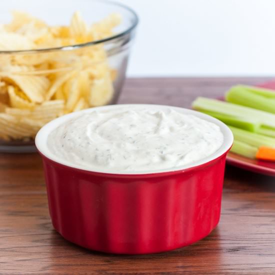Creamy Dill Veggie Dip - Recipe photo by SimpleFood365