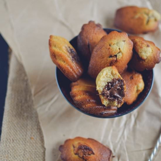 Coconut and Chocolate Madeleines - Recipe photo by VoyageGourmand
