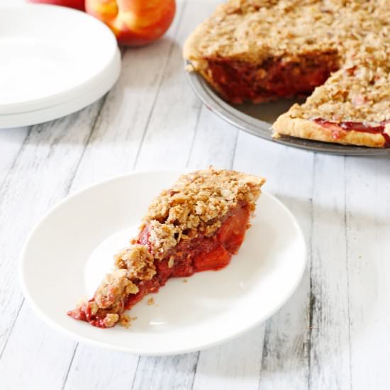 Peach Raspberry Pie - Recipe photo by sayhellonature