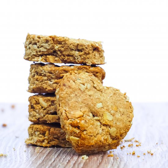 Peanut Butter & Oats Dog Treats - Recipe photo by barktime