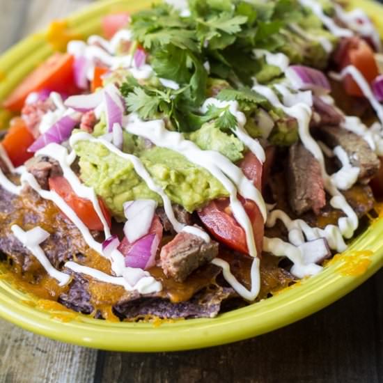 Loaded Carne Asada Chips - Recipe photo by thewanderlustkitchen