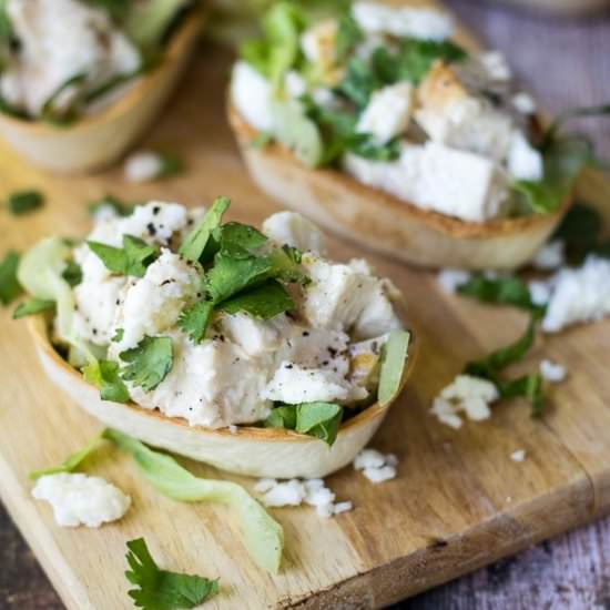 Mini Chicken Caesar Tacos - Recipe photo by thewanderlustkitchen