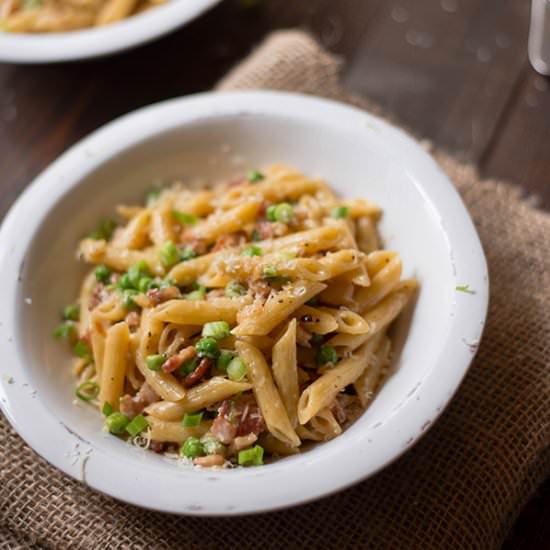 Easy Pasta Carbonara - Recipe photo by asweetpeachef