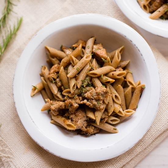 Chicken Sausage Pasta - Recipe photo by asweetpeachef