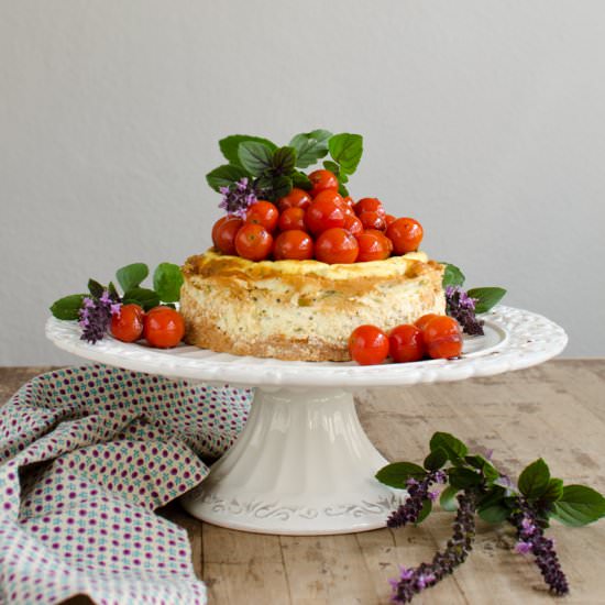 Savory Goat Cheesecake - Recipe photo by coconutandvanilla