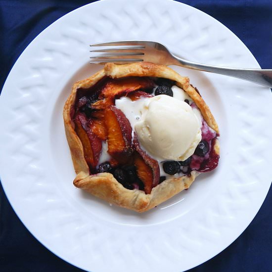 Rustic Free-Form Tartlets for Two - Recipe photo by TwoDelicious
