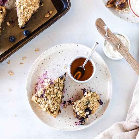 Spelt Scones with Blueberries & Lemon - Recipe photo by foolproofliving.com