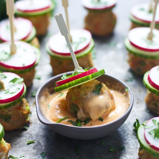 Mini Banh Mi Bites - Recipe photo by cookingforkeeps