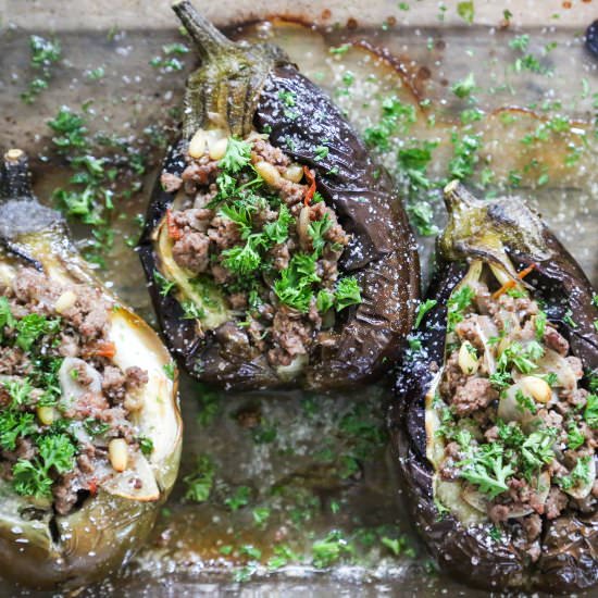 Stuffed Baby Eggplant - Recipe photo by atastymess