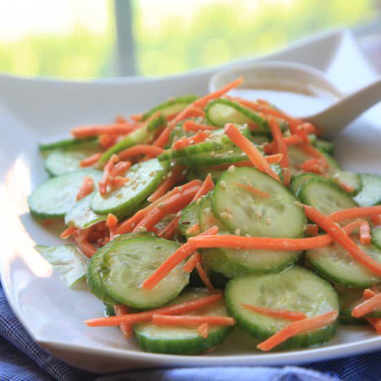 Cucumber Carrot Miso Salad - Recipe photo by day7kitchen