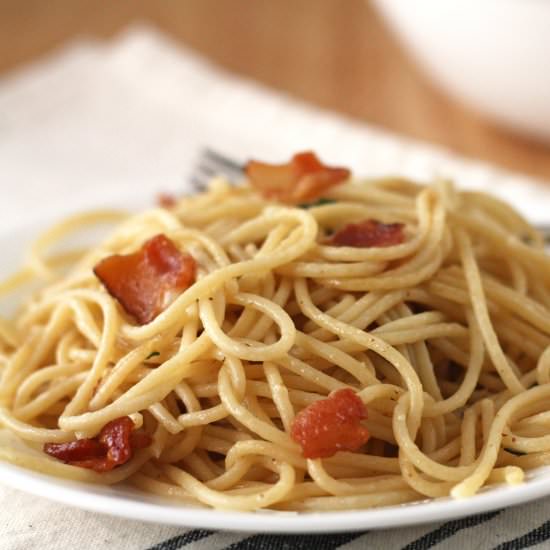 Pasta alla Gricia - Recipe photo by erinblueburke