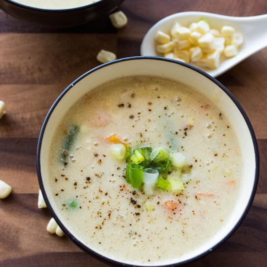 Sweet Corn Soup - Recipe photo by easybabymeals