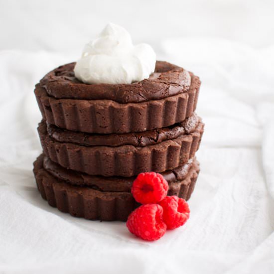 Chocolate Raspberry Tartlets - Recipe photo by tamingofthespoon