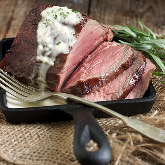 Reverse-seared Chateaubriand - Recipe photo by seasonsandsuppers