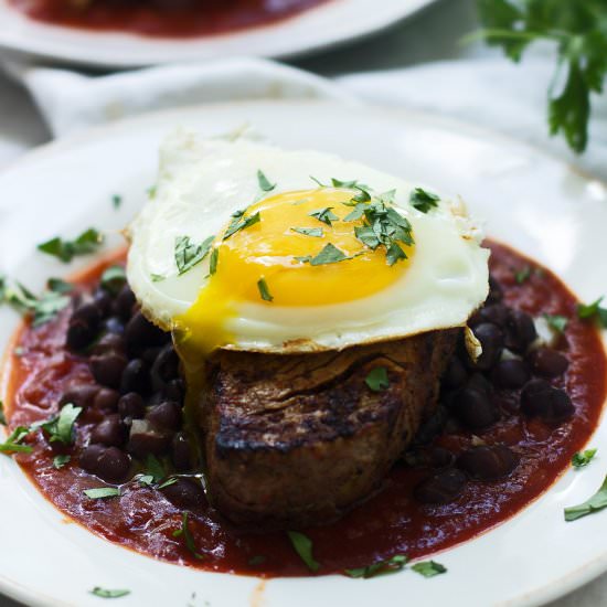 Mexican Steak and Eggs - Recipe photo by cookingforkeeps