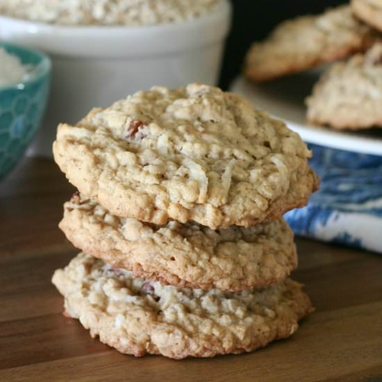 Coconut & Pecan Oatmeal Cookies - Recipe photo by craftedsparrow