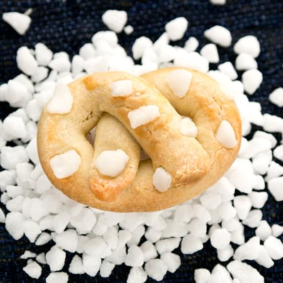Pearl Sugar Butter Pretzels - Recipe photo by The Sugar Coated Cottage