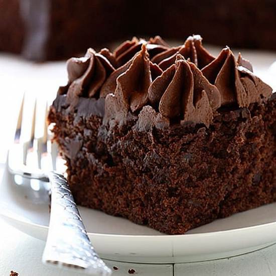 Zucchini Double Chocolate Cake - Recipe photo by iambaker