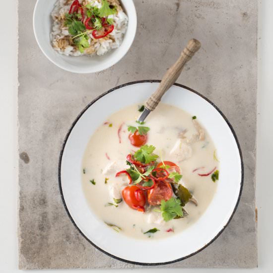 Thai Tom Kha Gai soup - Recipe photo by trawka cytrynowa