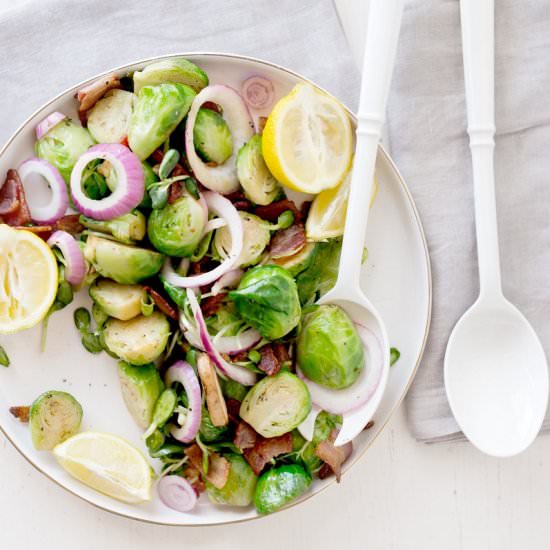 Brussel Sprout Salad With Bacon - Recipe photo by LIFECREATED