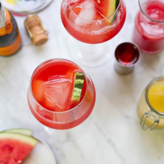 Watermelon Ginger Aperol Spritz - Recipe photo by SaltandWind