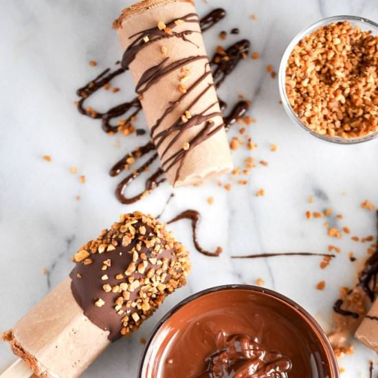 Peanut Butter Popsicles - Recipe photo by I Sugar Coat It