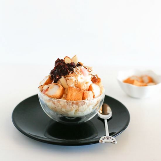 Korean Milk Ice Sorbet - Recipe photo by MyKoreanKitchen