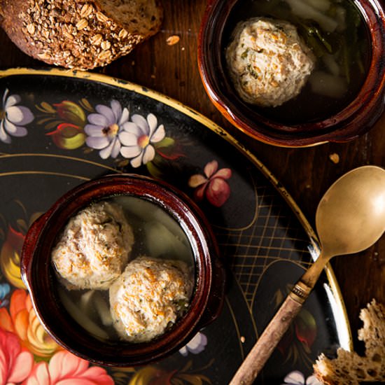 Chicken & Turkey Meatball Soup - Recipe photo by lublyou