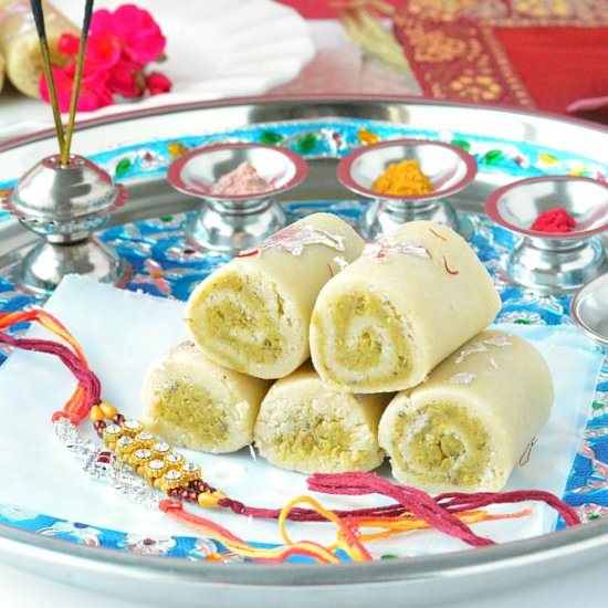 Kaju Pista Roll - Recipe photo by ruchiskitchen