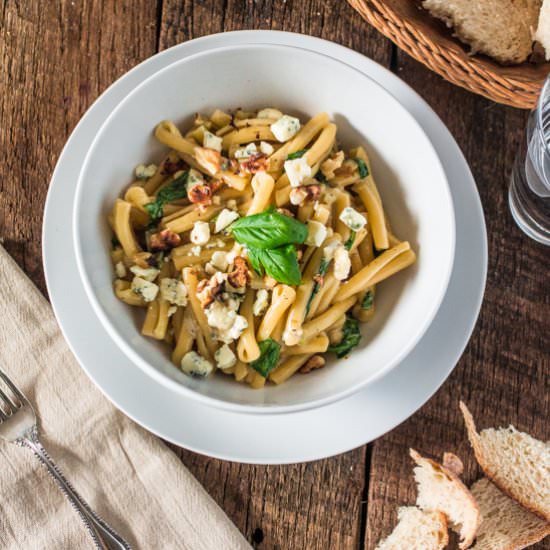 Casarecce Siciliane with Gorgonzola - Recipe photo by Oliviascuisine
