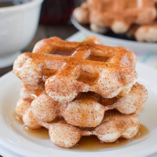Easy Cinnamon Sugar Waffles - Recipe photo by BruCrewLife