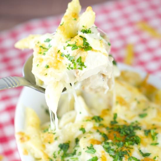 Chicken Alfredo Baked Pasta - Recipe photo by tiffanybendayan