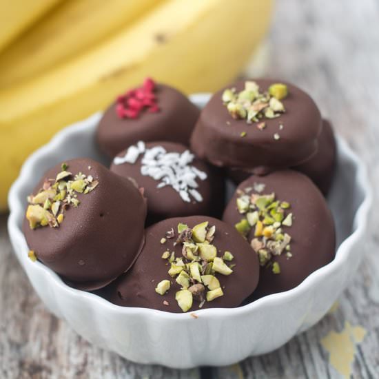 Frozen Banana Bites - Recipe photo by Louisesmadblog