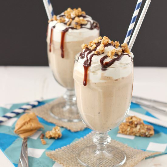 Chocolate PB Granola Milkshakes - Recipe photo by mykitchencraze
